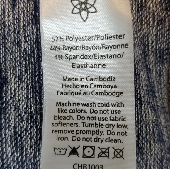 Harmony & Balance Marled Knit Crossover Cardigan - Picture 8 of 8